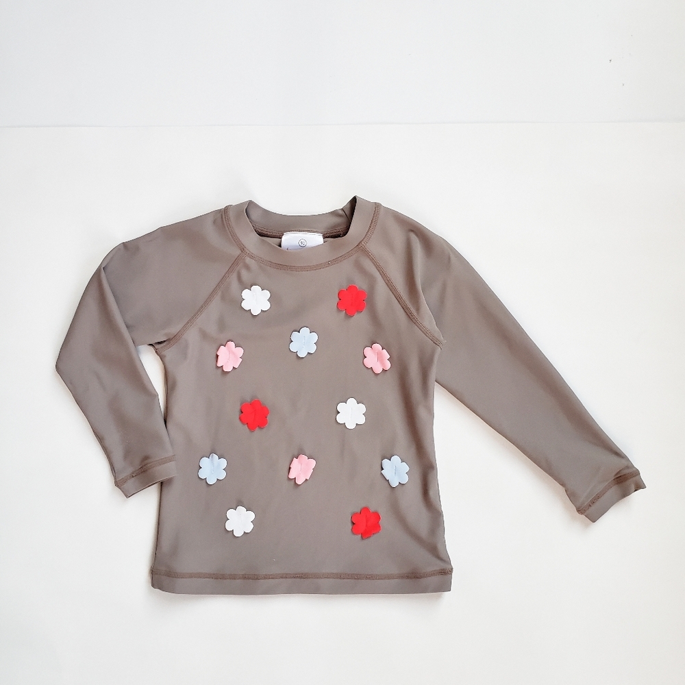 Hanna Andersson Floral Rash Guard 90